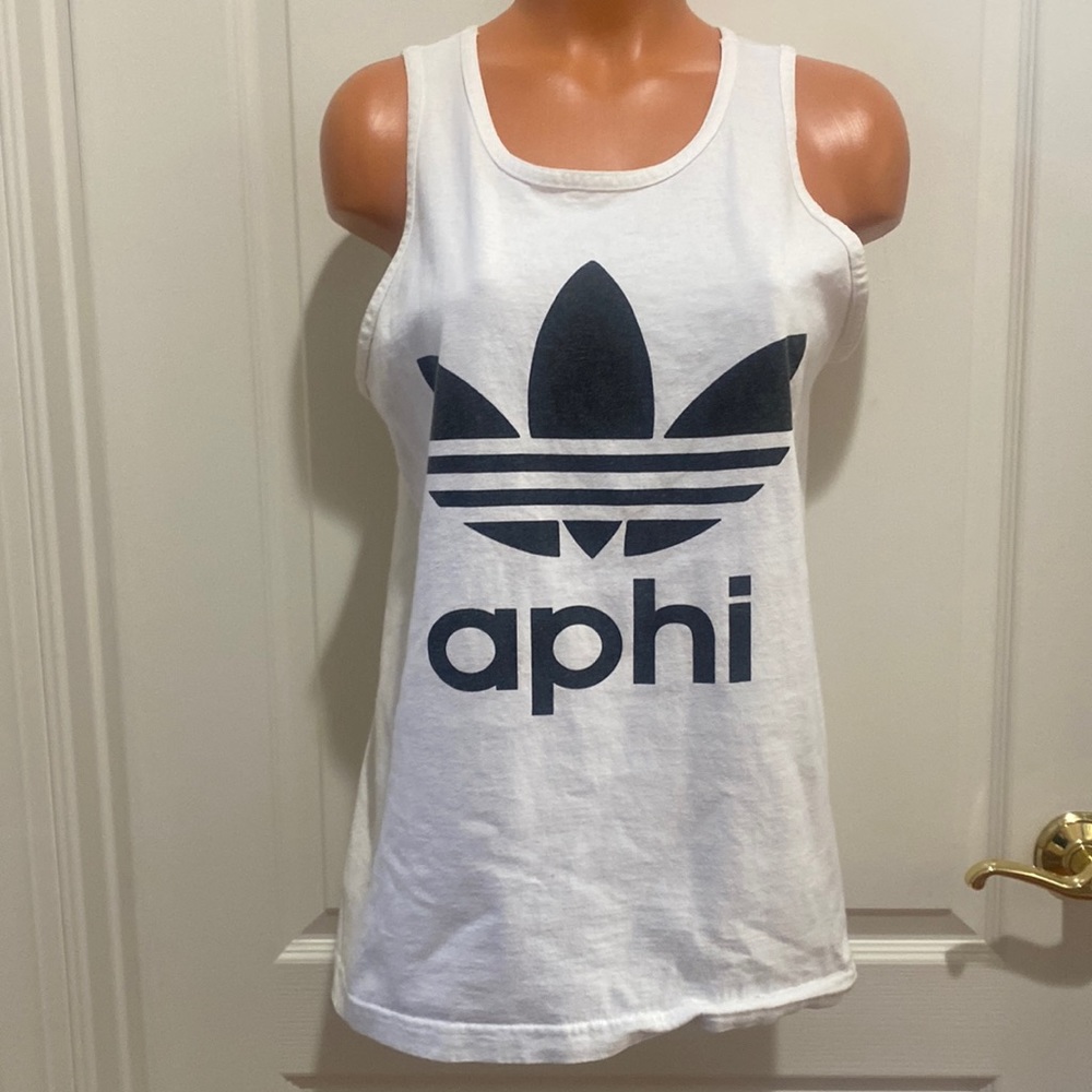 ADIDAS THE SOCIAL LIFE APHI College Sorority Tank Top M Medium